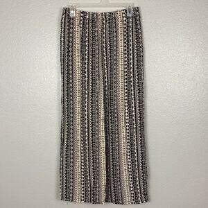 Retro Kmart Australia Limited Size Medium Geometric Cream and Black Cotton Pants